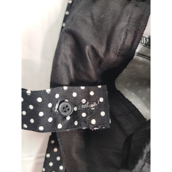 Tripp NYC Black Polka Dots Lace-Up Corset Top Size 1 1X Dark Romantic Whimsigoth - Picture 8 of 14